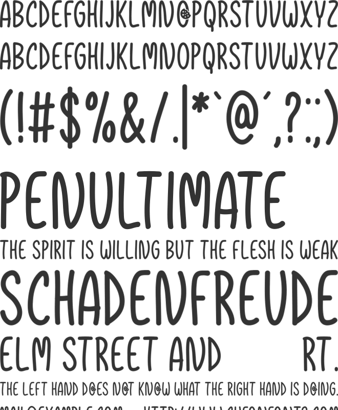 Christmas Cookies  - Free font preview