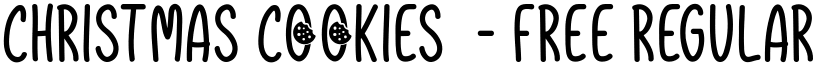 Christmas Cookies  - Free Regular font