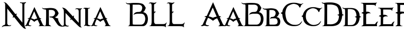 Narnia BLL font