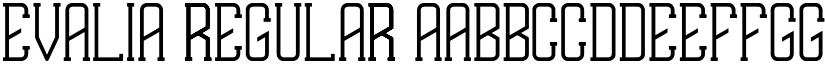 EVALIA Regular font