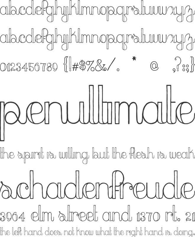 Peach Sundress font preview