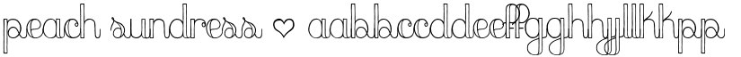 peach sundress ~ font