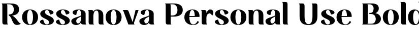 Rossanova Personal Use Bold font