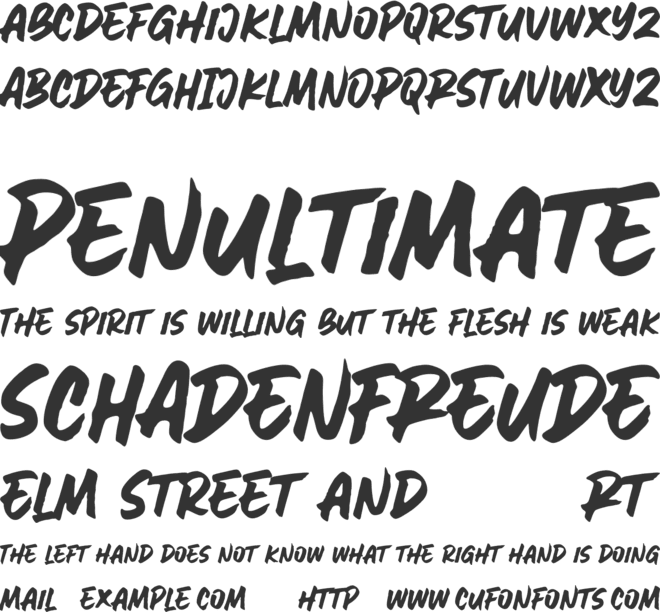 AweSomE JouRneY font preview