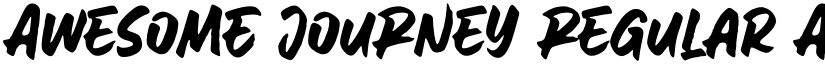AweSomE JouRneY Regular font