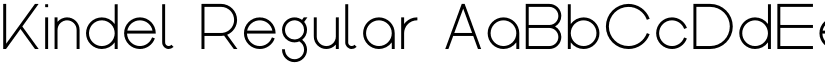 Kindel Regular font