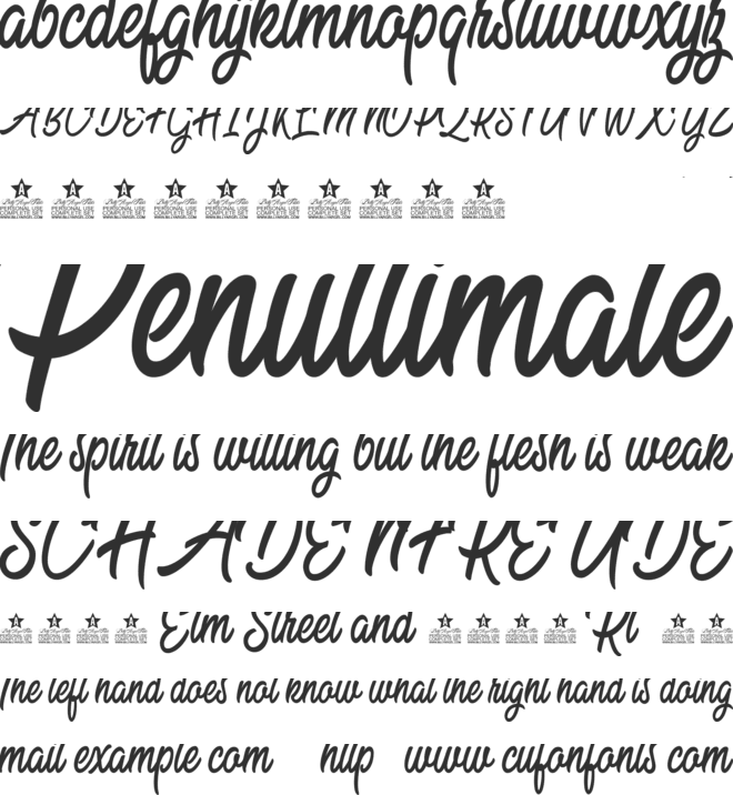 Sweet Easy Personal Use font preview