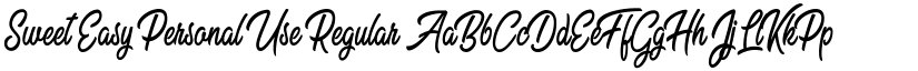 Sweet Easy Personal Use Regular font