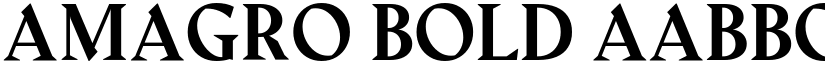 Amagro bold font