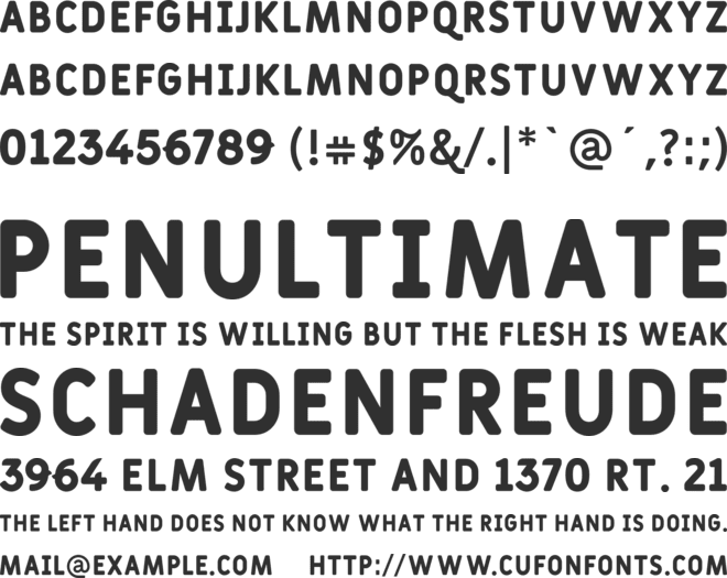 Fulbo font preview