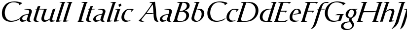 Catull Italic font