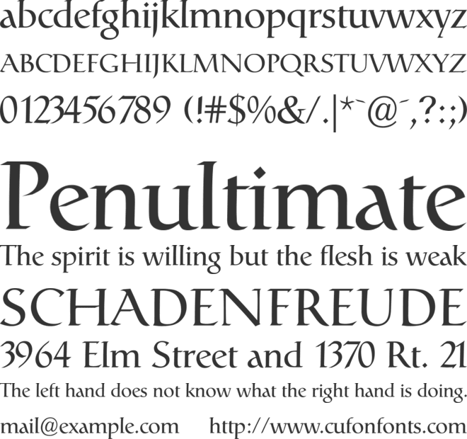 Catull font preview