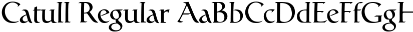 Catull Regular font