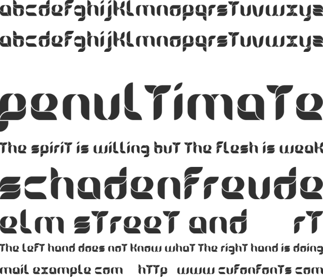 Alice font preview