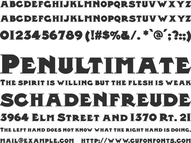 Midland Rail NF font preview