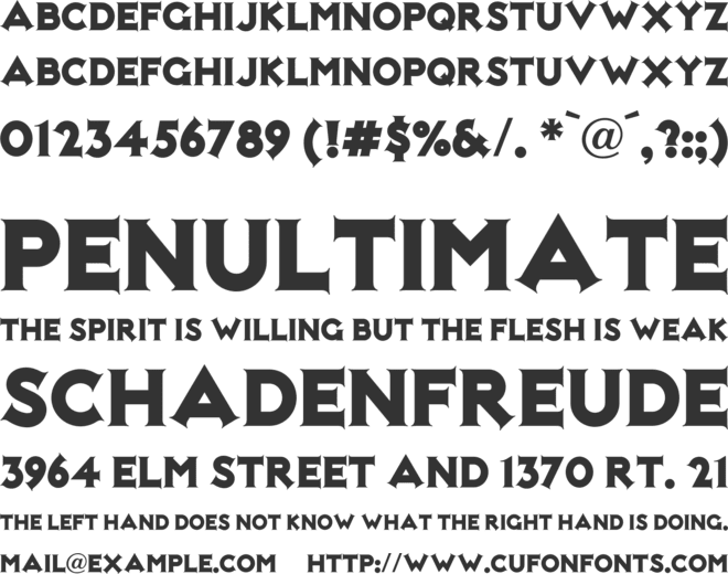 Not Mary Kate NF font preview