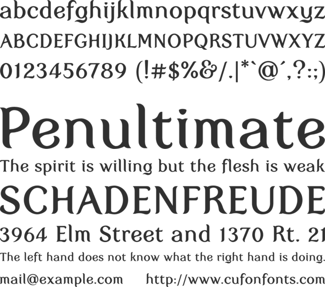 My Fair Cody font preview
