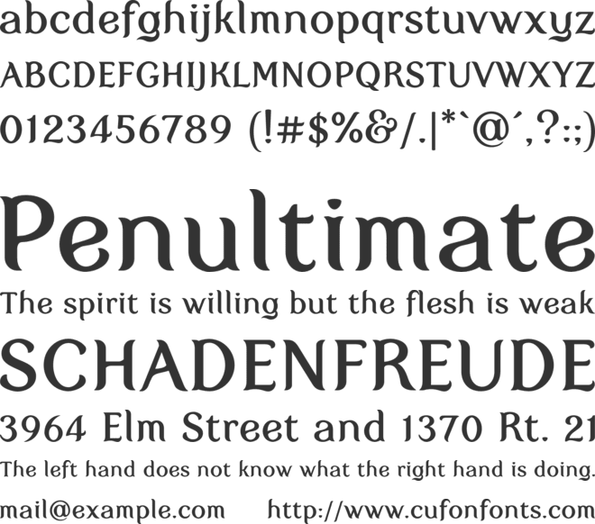 My Fair Cody font preview