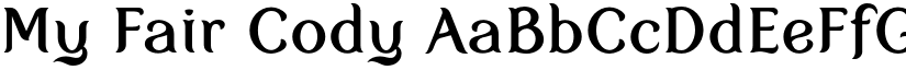 My Fair Cody font