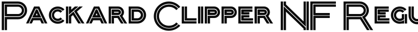 Packard Clipper NF font download