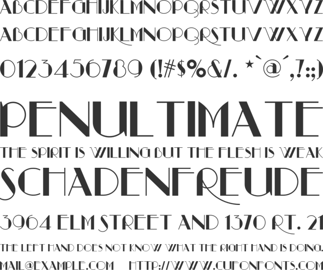 Raconteur NF font preview
