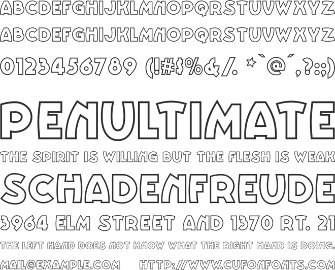 Vinnie BoomBah NF font preview