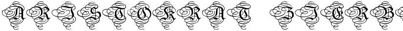 Aristokrat Zierbuchstaben Regular font
