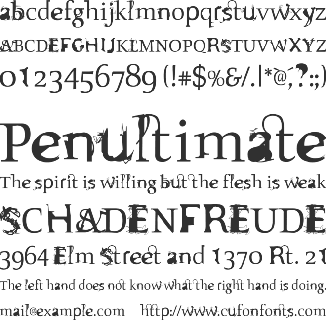 Sloth font preview