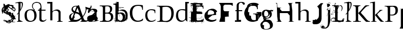 Sloth font download
