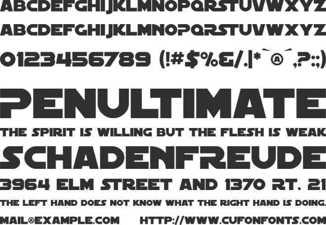 SF Distant Galaxy font preview