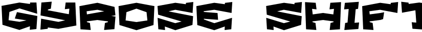 Gyrose Shift BRK Normal font