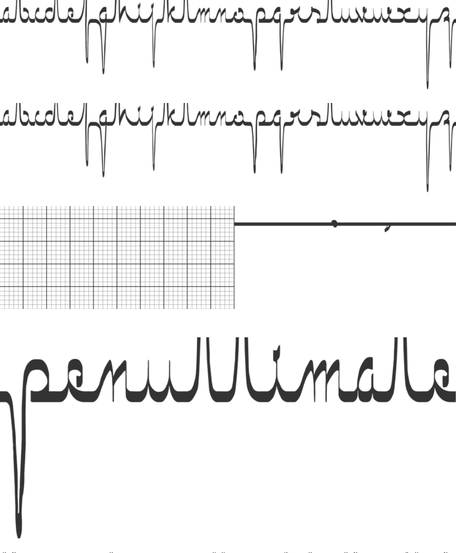 ECG saji font preview