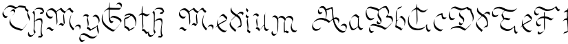 OhMyGoth Medium font