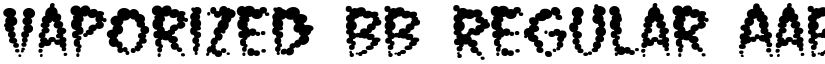 Vaporized BB Regular font