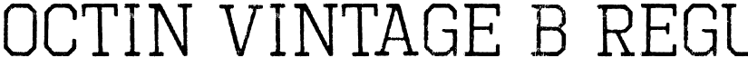 Octin Vintage B Regular font