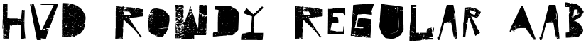 HVD Rowdy Regular font