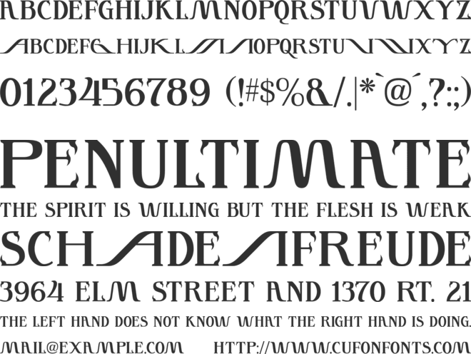 Instant Tunes font preview
