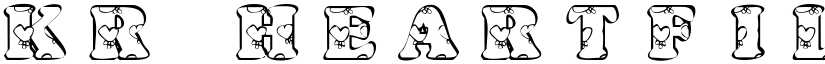 KR Heartfilled Regular font