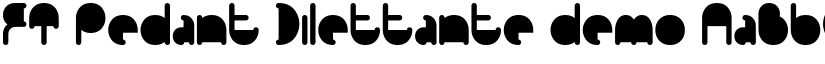 FT Pedant Dilettante demo font