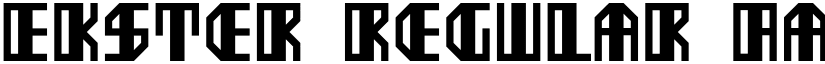 Ekster Regular font