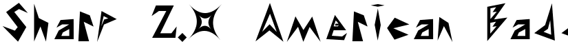 Sharp 2.0 American BaddAss font