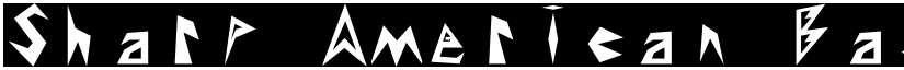 Sharp American BaddAss font