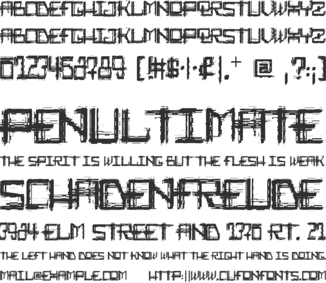 Rabid_Science font preview