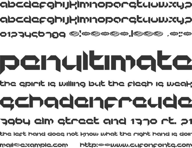 korunishi font preview