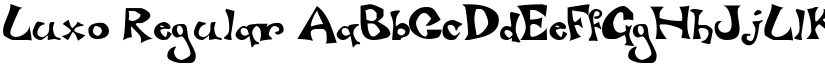 Luxo Regular font