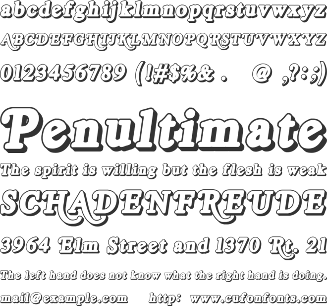 Royal Acidbath font preview