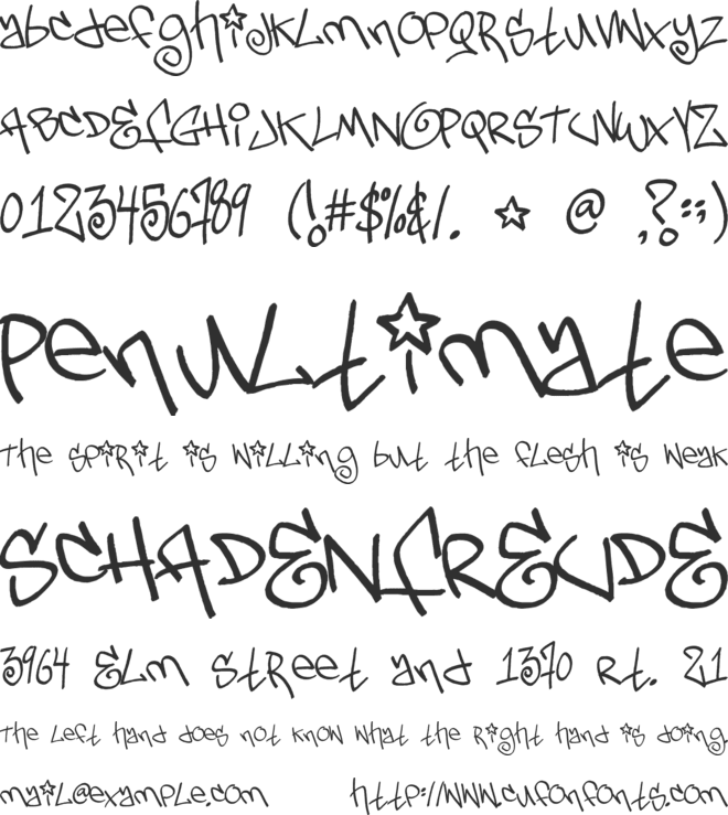 TagsXtreme2 font preview