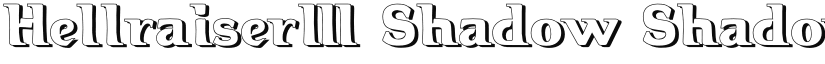 Hellraiser3 Shadow font download