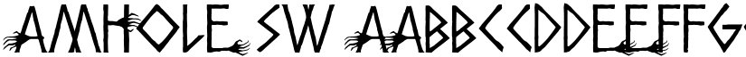 Amhole SW font