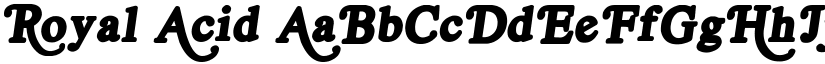 Royal Acid font